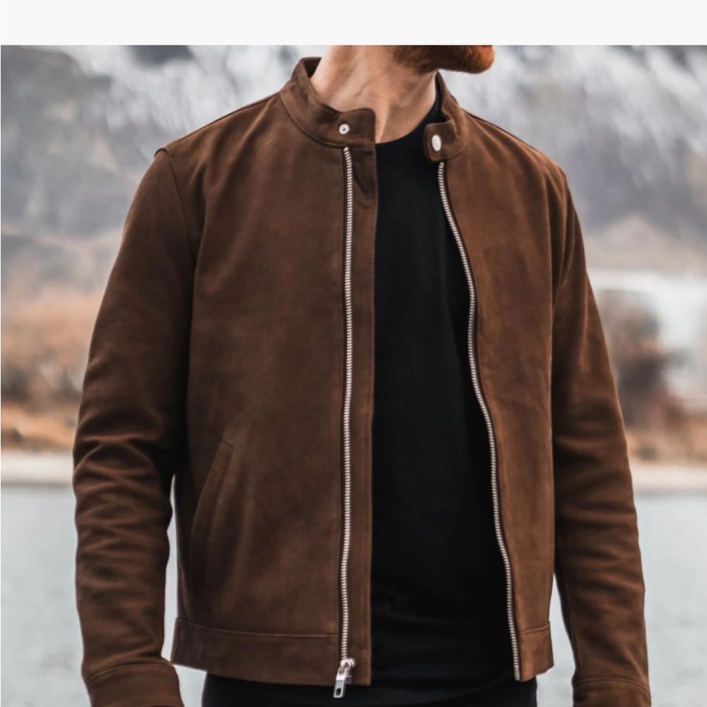 Thursday Boots Men's Brown Leather Jacket